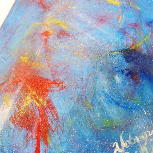 絵画★原画（1点限り）「天使のささやき（情熱の息吹）」（2022年2月10日作） 絵画☆原画（1点限り）「天使のささやき（情熱の息吹