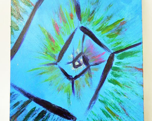絵画☆原画（1点限り）「年輪（NENRIN）Tree rings」（アクリル