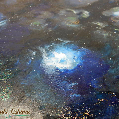 絵画☆原画(1点限り)「Univers(宇宙)」(アクリル水彩画 絵画☆原画(1点限り)「Univers(宇宙)」(アクリル水彩画