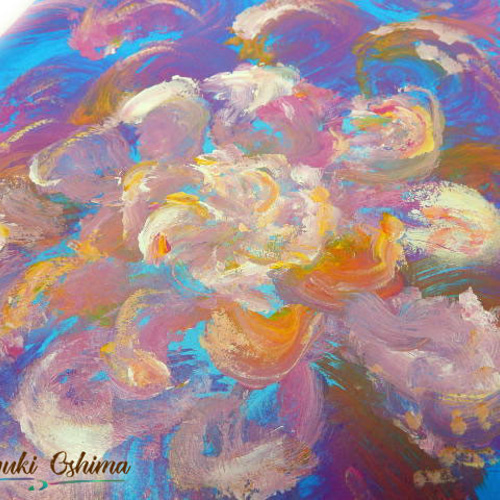 ファッションアイテム人気ランキング 絵画☆原画（1点限り）「花びら（Flower Petal）」（アクリル 絵画