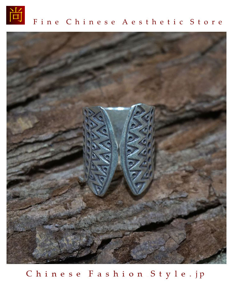 100％ハンドメイド 99 高純度スターリングシルバー アートリング＃113