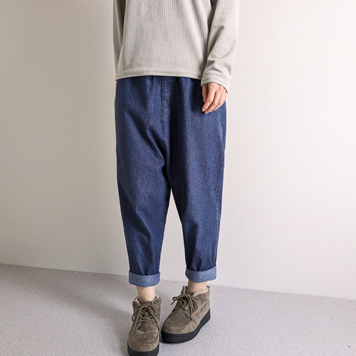 専用リバティコットンパンツ　E Iデニム 環境配慮素材》Re DENIM PAINTER PANTS リサイクルコットン