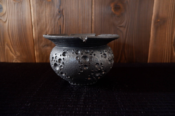 3.5号鉄砂黒リム鉢２ 3枚目の画像