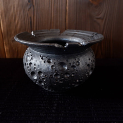 3.5号鉄砂黒リム鉢２ 1枚目の画像