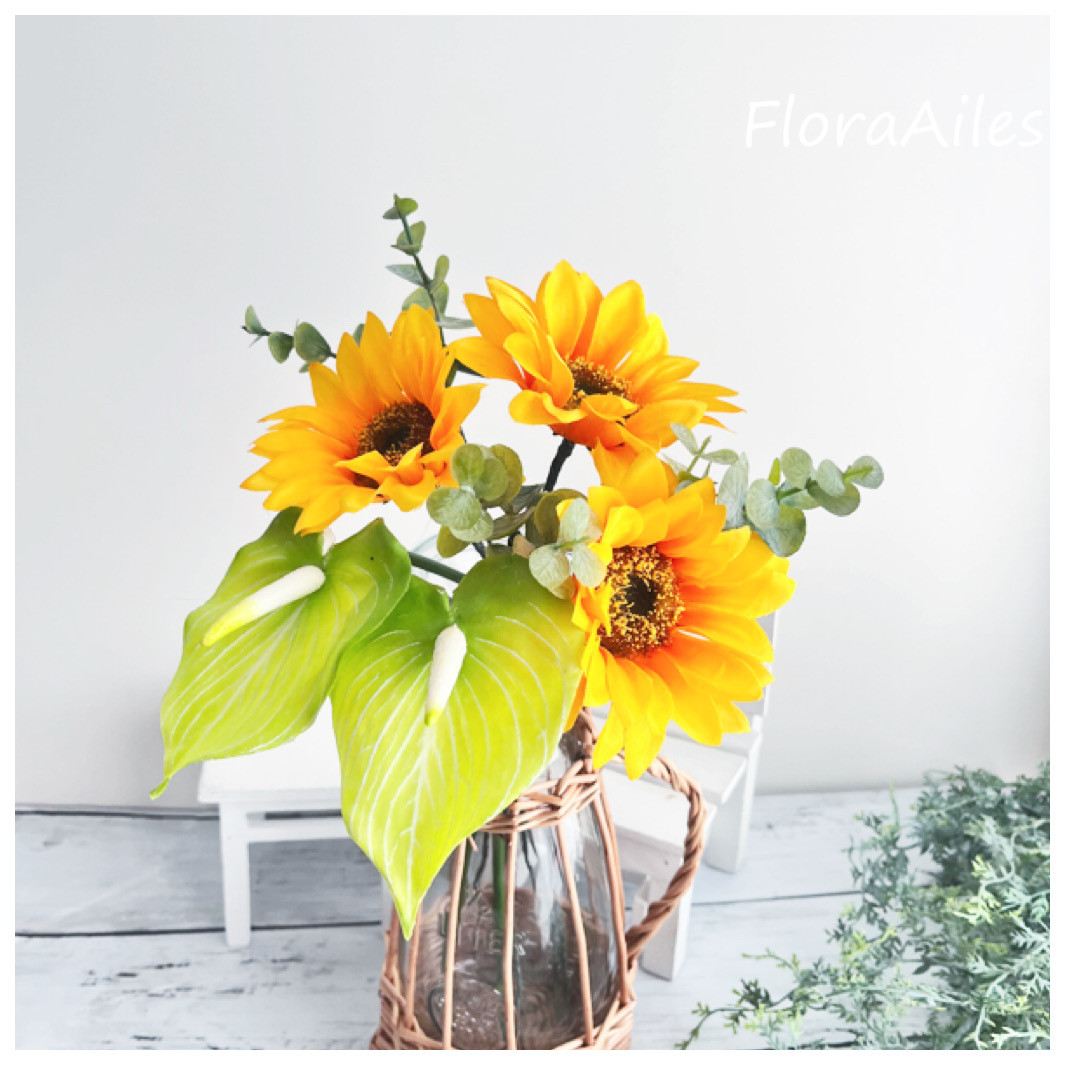 ひまわり椅子 日本製 ラタン 籐 ひまわりで明るく ラタンで包むガラス