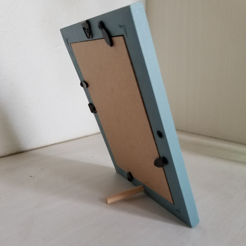 フレーム 額 月を見ているうさぎの額 羊毛フェルト インテリア うさぎ