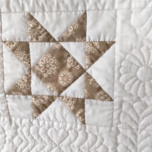 エイトポイントスターの パッチワークキルト タペストリー・壁掛け