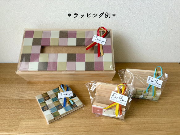 マットタイル x ツヤタイル のスマホスタンド 9枚目の画像