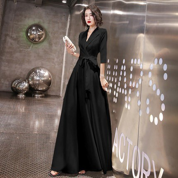 パーティードレス 結婚式 ワンピース 大きいサイズ 袖あり ロングワンピース 膝丈 お呼ばれ ドレス服装服女性 二次会 親族 20代 30代 40代 50代 パーティードレス 20～50代 結婚式 ワンピース 大きいサイズ 袖あり