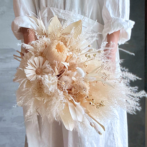 パンパスと薔薇のふわふわブーケセット♡ L1110657_98995ab1-5d24-4aa0-