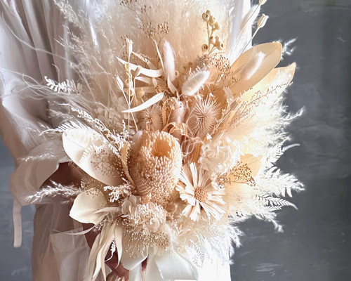 パンパスと薔薇のふわふわブーケセット♡ L1110657_98995ab1-5d24-4aa0-