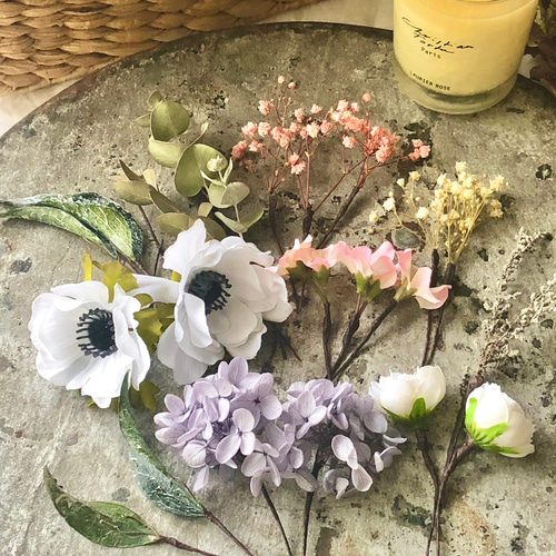 パンパスと薔薇のふわふわブーケセット♡ c7e3d779f1c7ea06cae2045ed24f58
