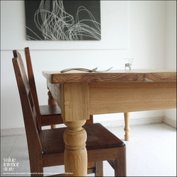 チーク無垢材 ダイニングテーブルAgede150 食卓テーブル 古材テーブル 古材家具 オールドチーク ナチュラル 無垢 7枚目の画像
