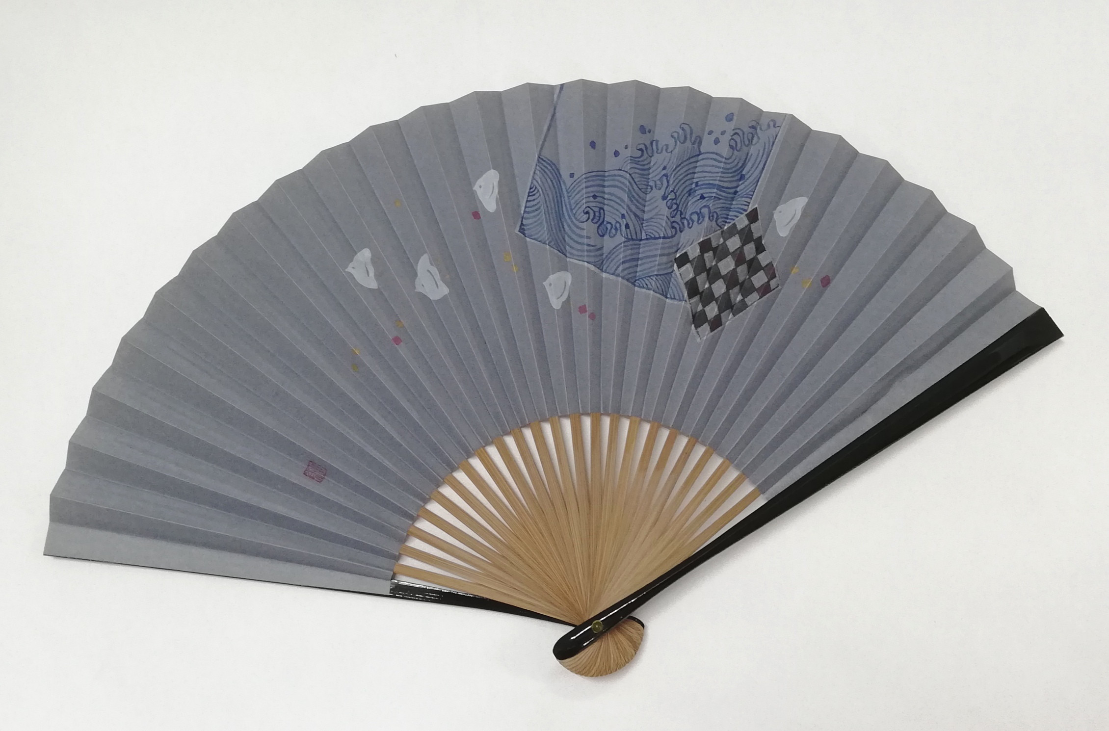 【本体価格20%OFF】趣-omomuki- <波千鳥>　京扇子