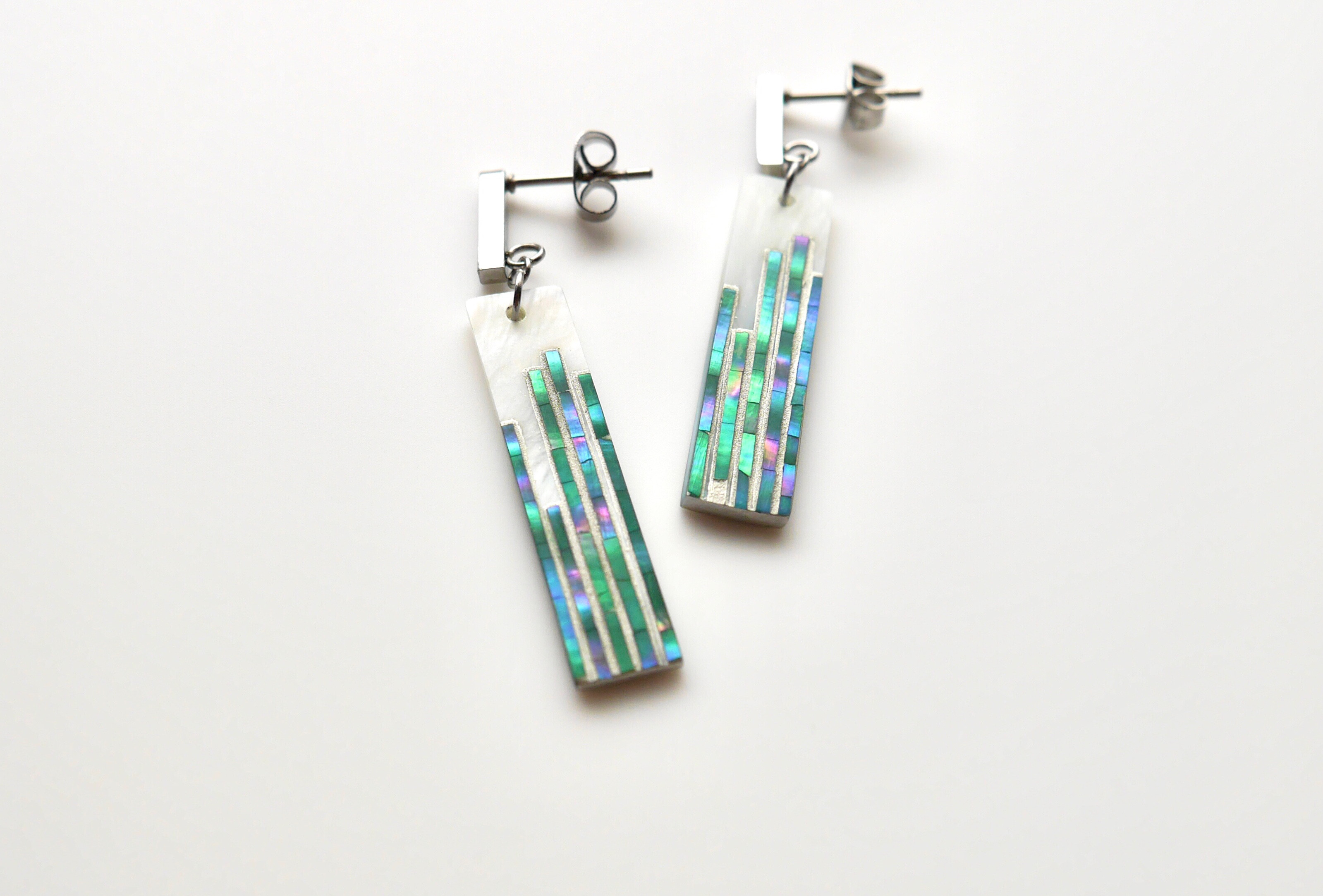 漆ピアス　とくさ　(節無しタイプ)