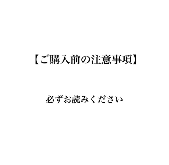 【ご購入前に必ずお読みください】 1枚目の画像