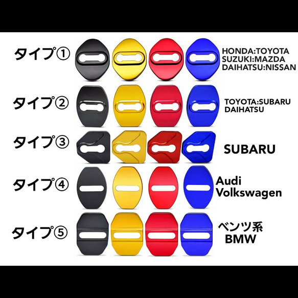 オーダーメイド刻印　【４個】ご希望のロゴ·文字を刻印　ドアロックカバー 4枚目の画像