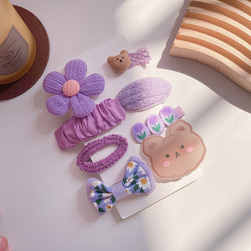ベビーヘアクリップ8点セット♥カラー4種類 ベビーヘアピン