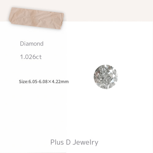 RA-021 ダイヤモンド 1.026ct 天然石 +D 通販｜Creema(クリーマ) 14336605