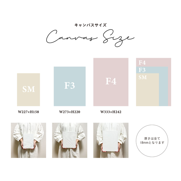 子育て感謝状｜選べるイラスト｜キャンバス｜両親贈呈品 7枚目の画像