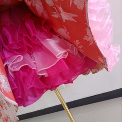 舞台裝 導演裝 可愛的粉色荷葉邊桃色服裝 第16張的照片