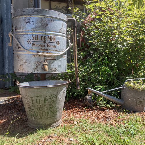 ブリキ バケツ インテリア コロナ アンティーク ガーデニング ブリキ バケツ インテリア コロナ アンティーク ガーデニング