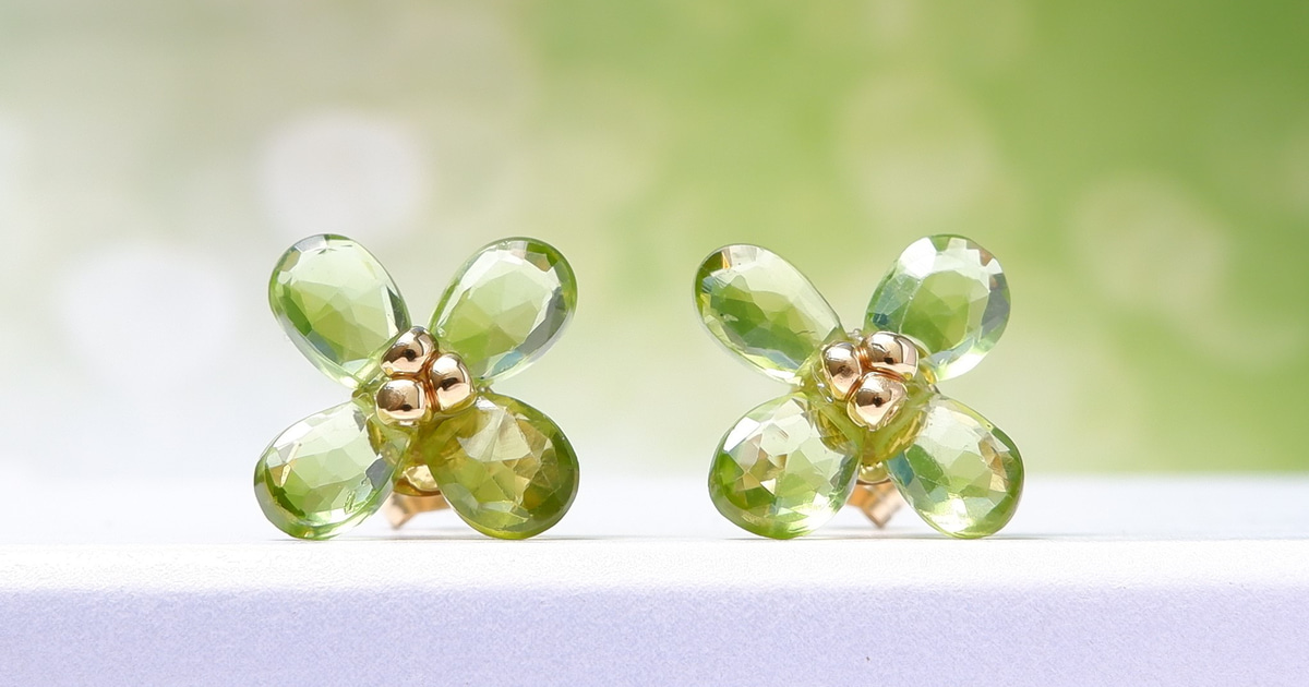 8月の誕生石 ぺリドットのアクセサリー｜ハンドメイド、手作り