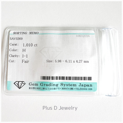 RA-022 ダイヤモンド 1.010ct 天然石 +D 通販｜Creema(クリーマ) 14337798
