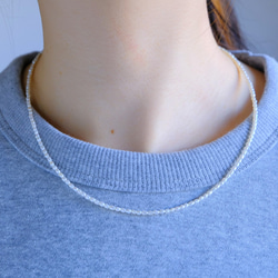 Litlar ferskvatnsperlur necklace　淡水ベビーパール　ネックレス　バロックパール 3枚目の画像