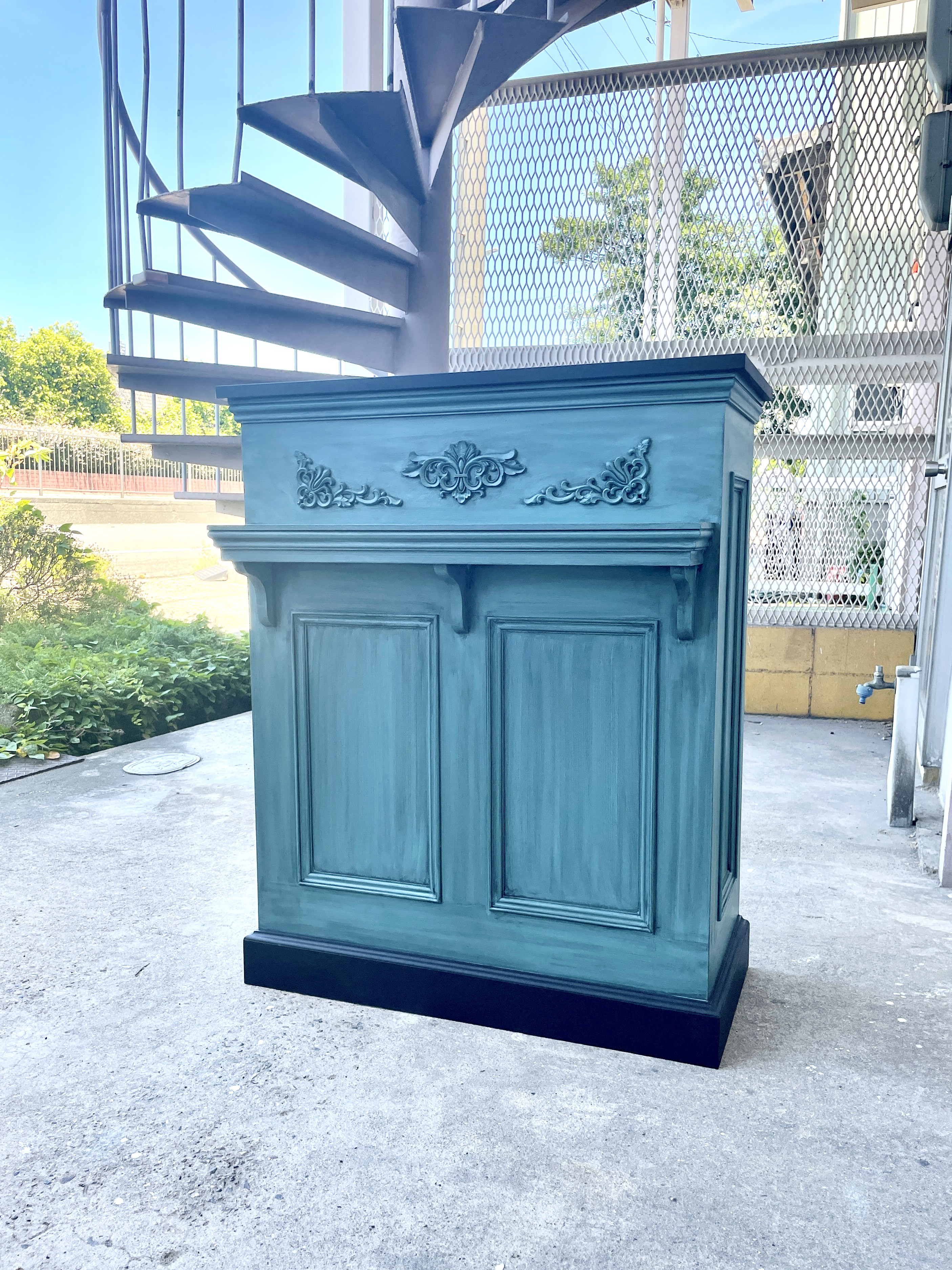 美容室 ネイルサロン エステサロン アンティーク調レジカウンター レジ