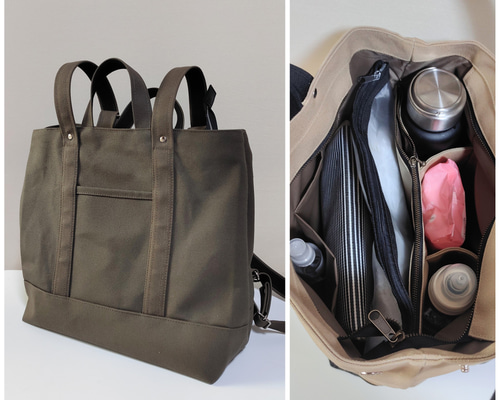【美品】一澤帆布　リュック　トートバッグ　3way カーキ 美品 一澤帆布 3way Camera bag 旧一澤帆布 カメラバッグ - メルカリ