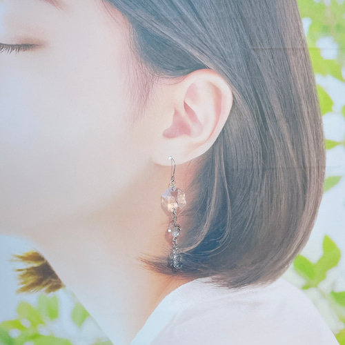 14kgfサンキャッチャーのようなピアス 14kgfサンキャッチャーのようなピアス