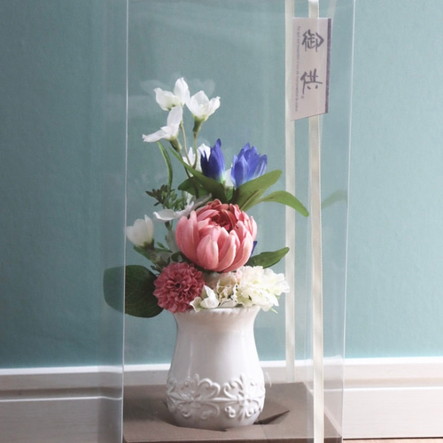 お供え花　仏花　お花のみ一対　百合　胡蝶蘭　アネモネ お供え花 仏花 お花のみ一対 百合 胡蝶蘭 アネモネ