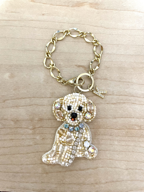 専用　ハンドメイド　刺繍　トイプードル　レオパ　ストラップ　キーホルダー 専用　ハンドメイド　刺繍　トイプードル　レオパ　ストラップ　キーホルダー