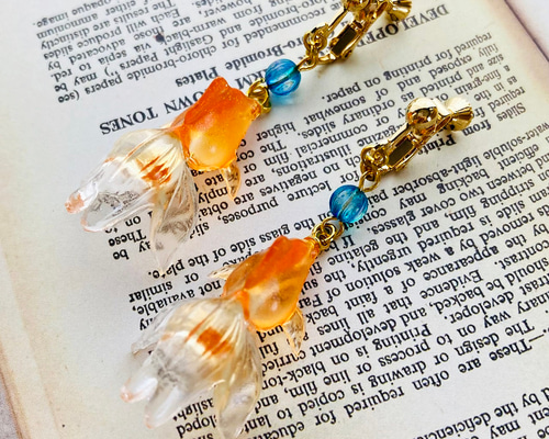 金魚のイヤリング／ピアス イヤリング・ノンホールピアス sorarium