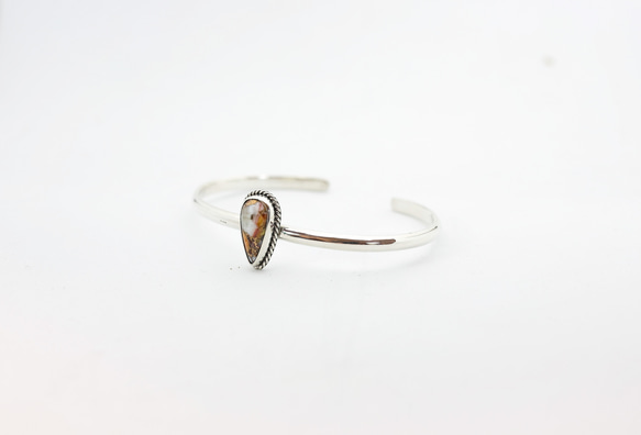 KIYOMOTO JEWELRY silver bangle シルバー925 バングル　ピンクカッパーターコイズ 3枚目の画像