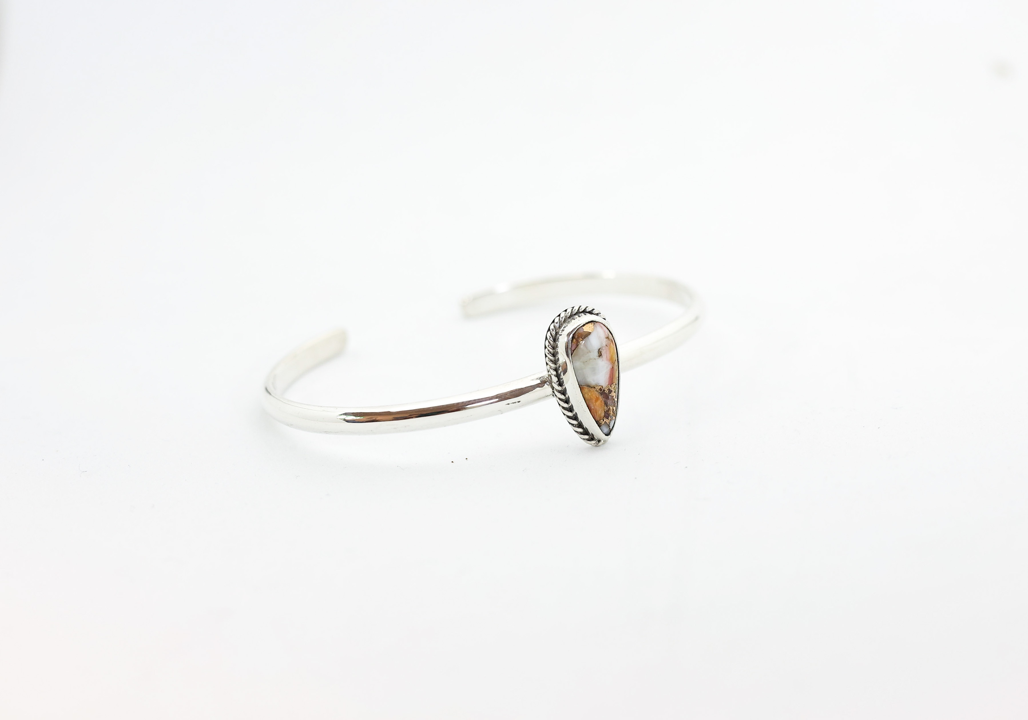 KIYOMOTO JEWELRY silver bangle シルバー925 バングル　ピンクカッパーターコイズ