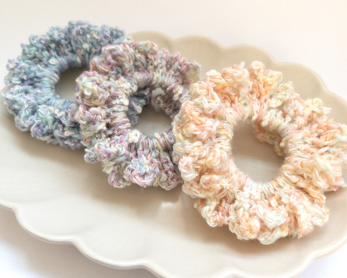 カナダ ふわふわエコファー耳当て&シュシュプレゼント♡パステルミックス カナダ ふわふわエコファー耳当て&シュシュプレゼント♡パステル