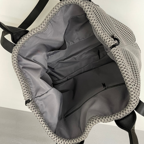 スポーティー メッシュ 2way Lサイズ トートバッグ・グレー スポーティー メッシュ 2way Lサイズ トートバッグ・グレー