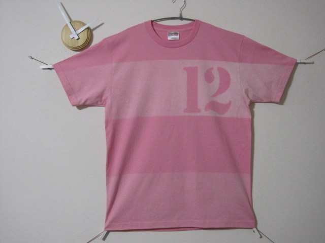 1点　大人のピンク　ざっくりボーダー【12】　サクラ/ボーダー/パステル/桜/コスモス/フェミニン/ギフト