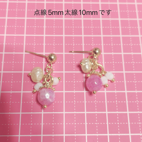 ☆*ﾟアゲートとチェコビーズのピアス ピアス（その他） OHI♡handmade 