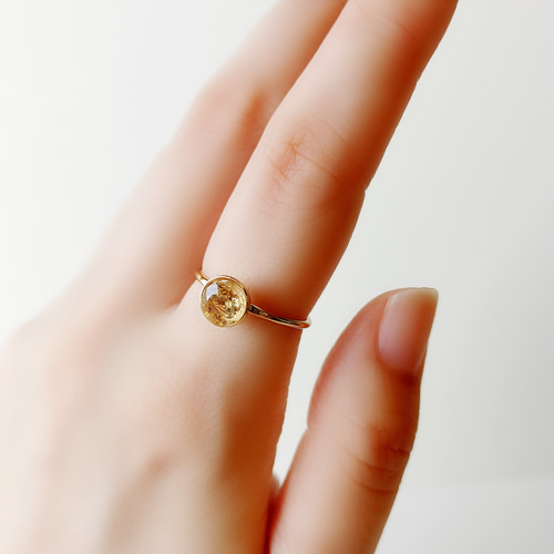 シトリン リング シトリンリング 天然石 リング 大粒 天然石リング