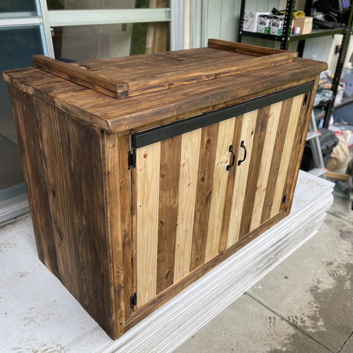 木製家具　水槽台 水槽台 オプション可能 その他家具 家具製作工房「KAZOKU BASE