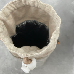 ⚮̈ミナペルホネン　anemone 保冷ボトルカバー　サーモマグ　マグポーチ 3枚目の画像