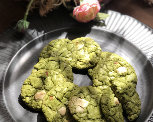 再販×3！新作♪】抹茶ホワイトチョコチャンククッキー 焼き菓子