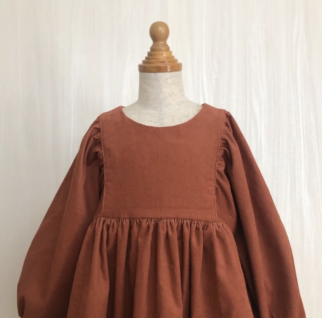 シャツコーデュロイワンピース  90/100/110/120/130/140