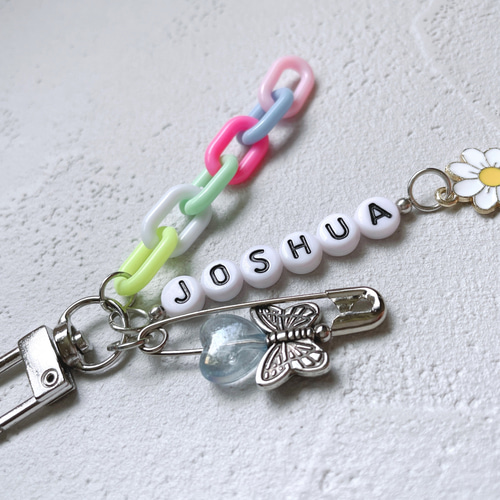 文字変更可能 ビーズキーホルダー ♥️ ビーズストラップ その他