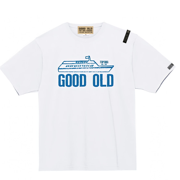 ヴィンテージ　スタンプ「SHIP-White」Tシャツ(TDGTS-03WH7.4oz-) 1枚目の画像