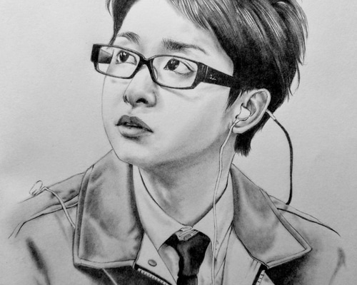 B5サイズの似顔絵スケッチ描きます！(1人～4人まで) 絵画 実幸 通販