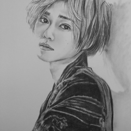 B5サイズの似顔絵スケッチ描きます！(1人～4人まで) 絵画 実幸